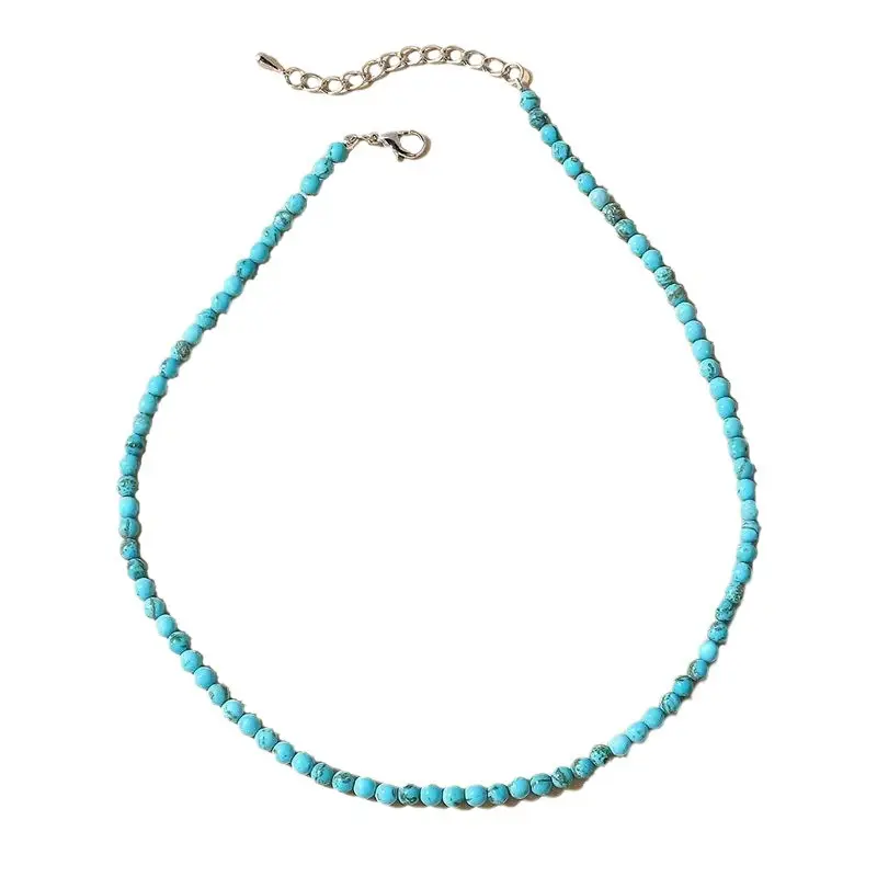 Boho Minimalism Adjustable Elastic Stretch Design Necklace Lightweight Summer Jewelry for Women Perfect for Parties Vacations Casual Attire Charm Beaded Zircon Necklace Simple Elegant Style