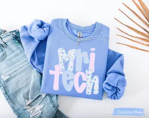 MRI Tech Sweatshirt, Radiology Technologist Crewneck, MRI Tech Graduation, Floral Work Sweater, Magnetic Imaging RN Appreciation