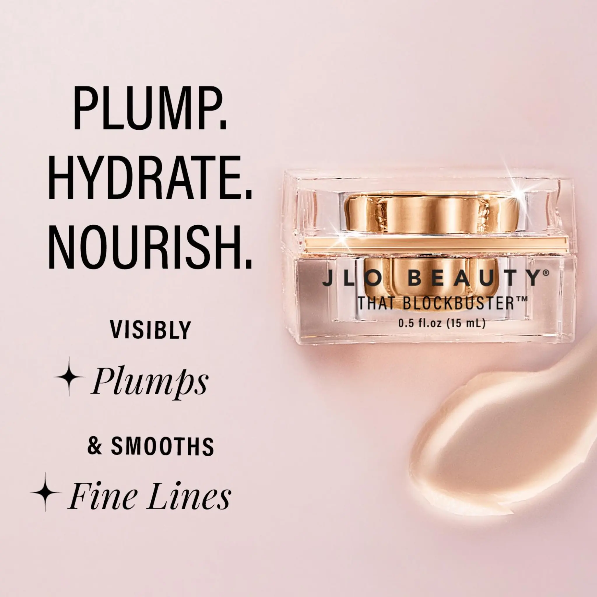JLO BEAUTY That Blockbuster Face Moisturizer - Daily Hydrating Cream with Hyaluronic Acid, Peptides, and Olive Complex to Moisturize for Plump, Radiant Skin, Hydrate, Glow Up, Smooth Skin Routine, Refreshedlook, Peptides Blend, Selfcare, Face Cream, Glowu