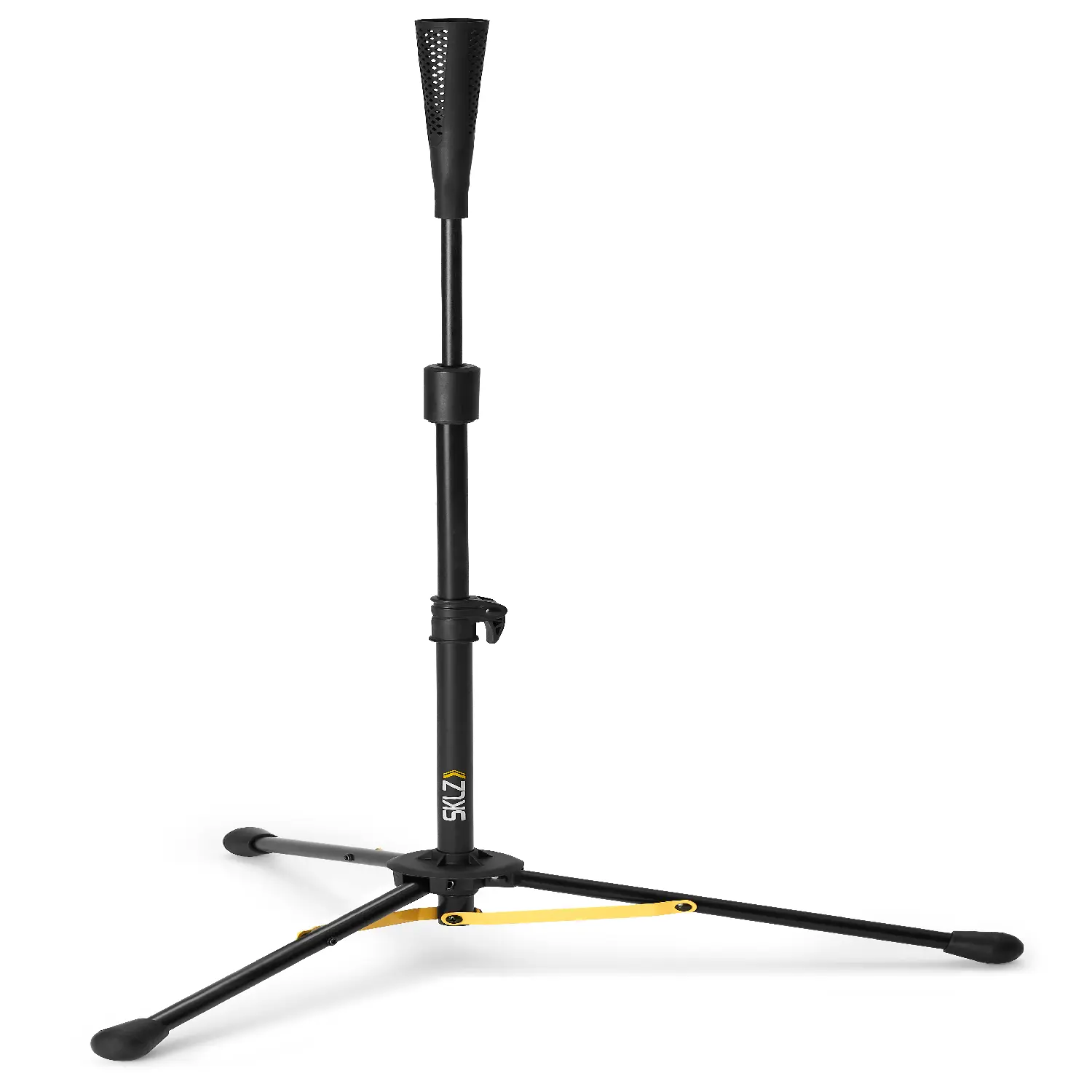 SKLZ Travel Tee Elite - Adjustable Collapsible Baseball & Softball Batting Tee, Training Equipment for Hitters with 27-49 In Height Compatibility