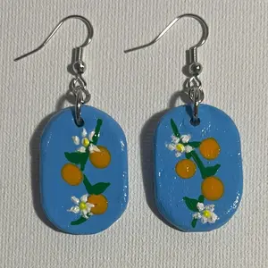 Orange Tree Earrings