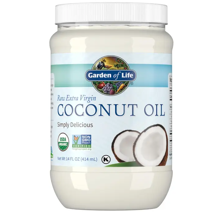 Garden of Life Coconut Oil for Hair, Skin and Cooking, Raw Extra Virgin Organic Coconut Oil, 27 Servings