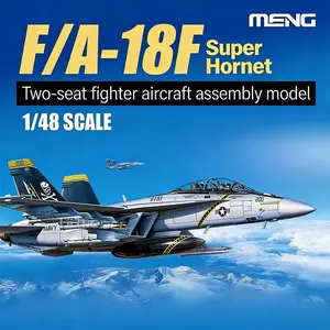 Meng Assembly Ls-013 1/48 Scale Boeing F/a-18f Hornet Twin-Seater Fighter Jet Model Kit, Detailed Aircraft Hobby Toy for Collectors