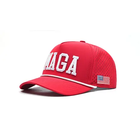 MAGA Trump Patriotic American Golf Hat - Unisex One Size Adjustable Moisture-Wicking Polyester Cap with Bold Embroidery, Humorous Design, Sturdy Breathable Rope, Ideal Sports & Outdoor Wear Gift