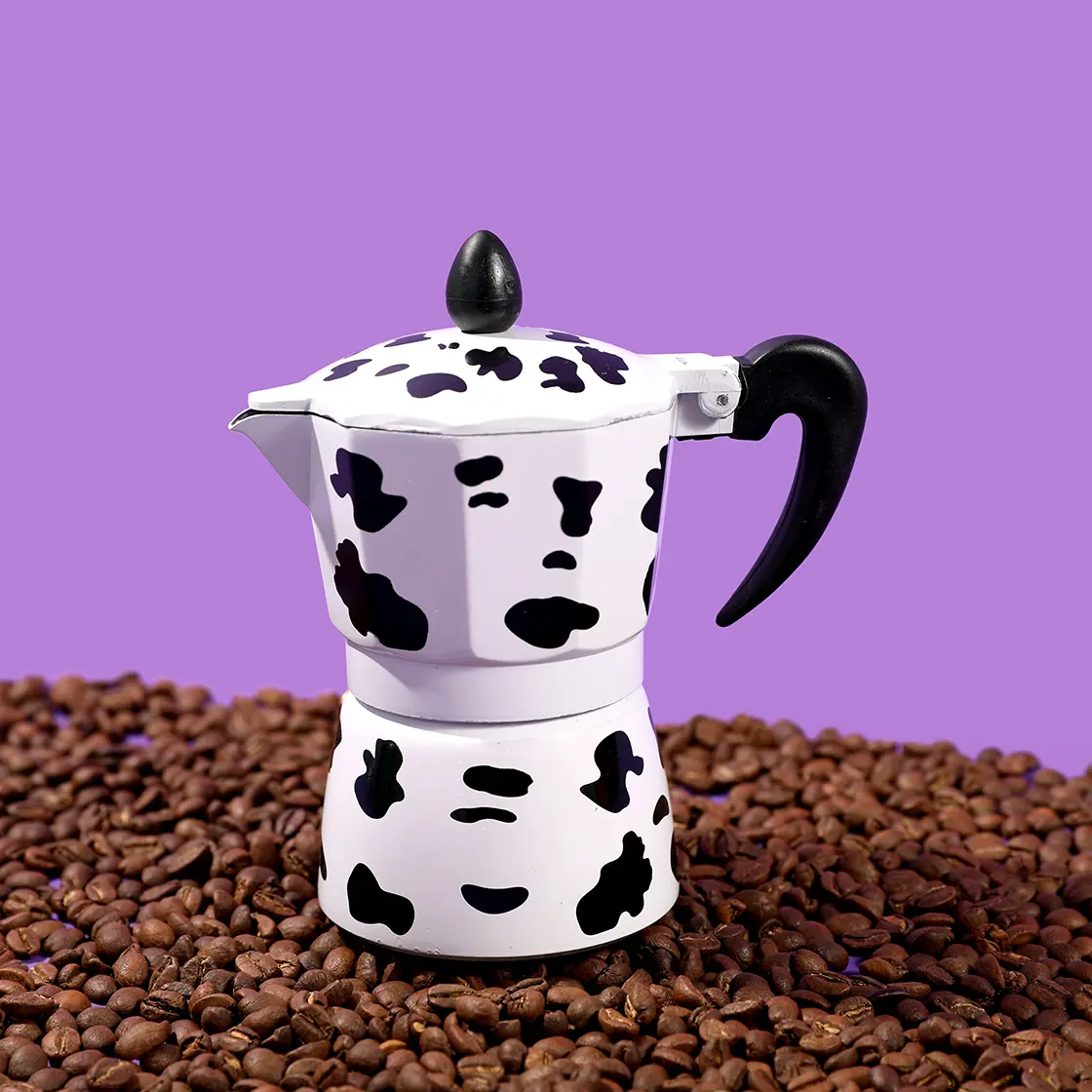 Cowprint "Mooka" Moka Pot Cowprint "Mooka" Moka Pot