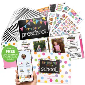 Mom Must-Have School Keepsake Kit | Class Keeper, Photo Prop Deck & School Stickers + BONUS App Membership