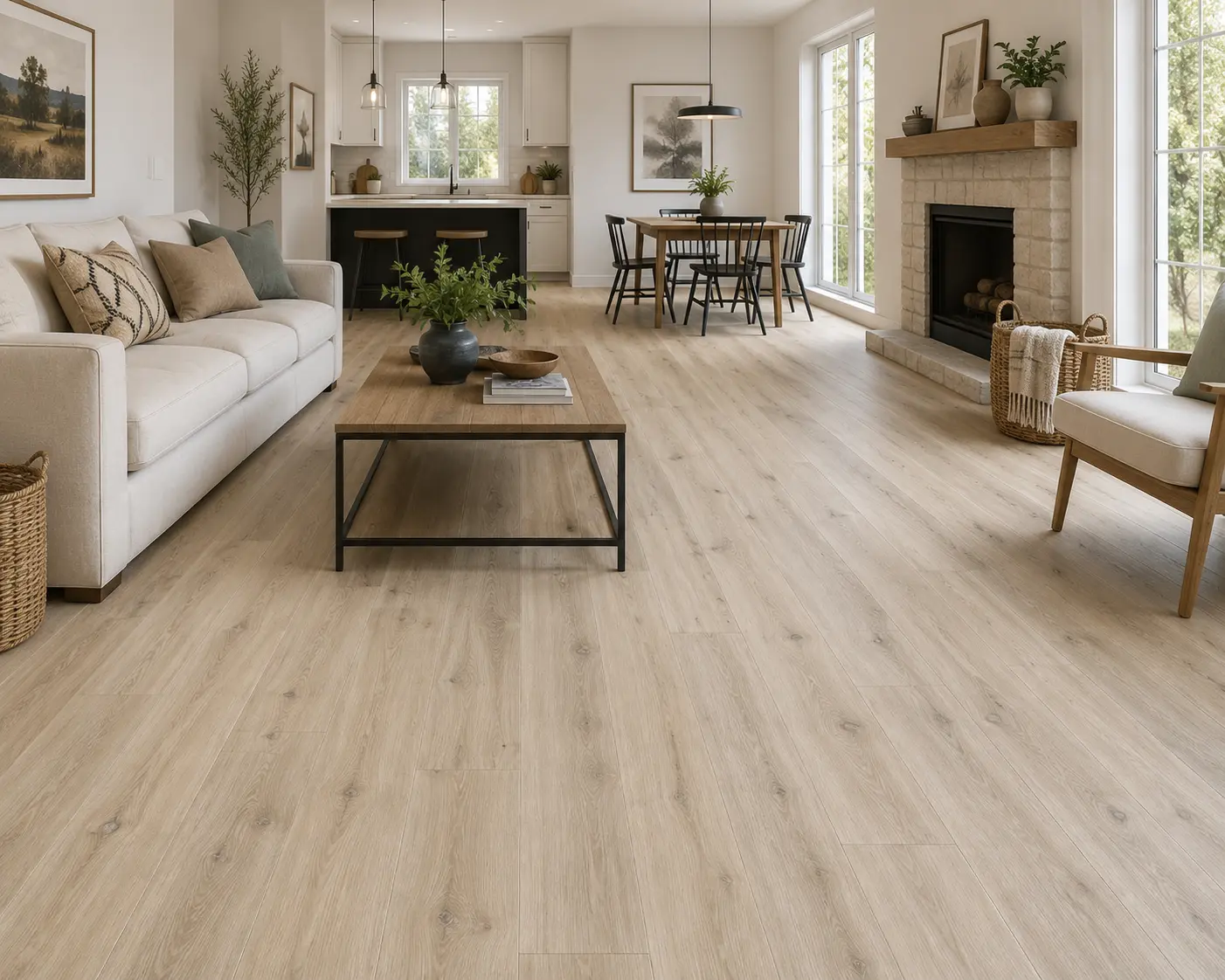 Huali Coastal Collection Luxury Vinyl Plank Flooring - Driftwood Coastal | 7" x 48" | Spotlight Savings