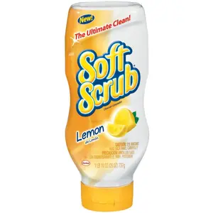 212 MAIN R3 Redist Net Dial 00865 Soft Scrub Lemon Cleanser - 26oz Fresh Lemon Micro-Abrasive Household Cleaner for Vinyl Surfaces