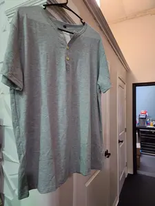 HENLEY SHORT SLEEVE SHIRT- 4 COLORS-L/XL/2XL