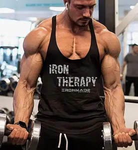 Iron Therapy, Bodybuilding Tank, Workout Tank, Weightlifting Tank, Mens Tank, Stringer Tank, Mens Workout Shirt, Workout Tank