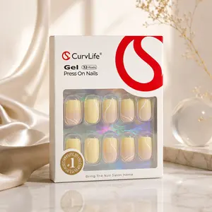 CurvLife Matte Press-On Nails Collection – 30PCS Gloss-Free Soft-Touch Fake Nails in Solid Color, French, Ombre and Minimal Art Styles, Reusable Salon-Quality Stick-On Nails for Everyday Wear, Work, Weekend Looks and Modern Chic Manicures