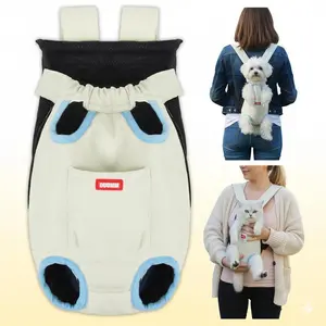SmartWell Hands-Free Pet Carrier Backpack - Adjustable Front-Facing Harness for 8-17 lbs Small Dogs/Cats, Safe Transport with Secure Clips, Adventure-Proof Washable Fabrics for Travel Hiking