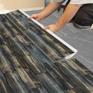 5 Sheets/10 Sheets Wood Grain Floor Self-Adhesive Film, Removable Self-Adhesive Wallpaper, for Kitchen, Bathroom, Cabinets, and Furniture Decor Upgrades, 36 Inch X 6 Inch #TOP PICKS