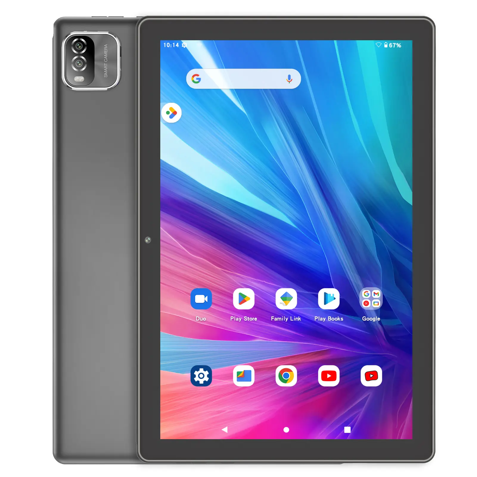 Back to School 10.1 inch Android 15 Tablet with Keyboard Case, 12GB RAM 64GB Storage, 2-in-1 Detachable Laptop Tablet, Bluetooth Keyboard, Dual Camera, Perfect for Students & Work