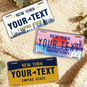 Custom New York License Plate, Personalized New York State Plate, Custom Text Car Tag, NY City Decor, Travel Souvenir Gift, Unique USA Plate