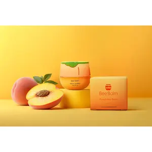 Peach Bee Balm | Smooth, Nourishing Lip Care with a Fruity Twist Aroma Beeswax Hydrating Olive Moisture Repair Balm Moisturizing Lip Oil Glossy Lip Balms