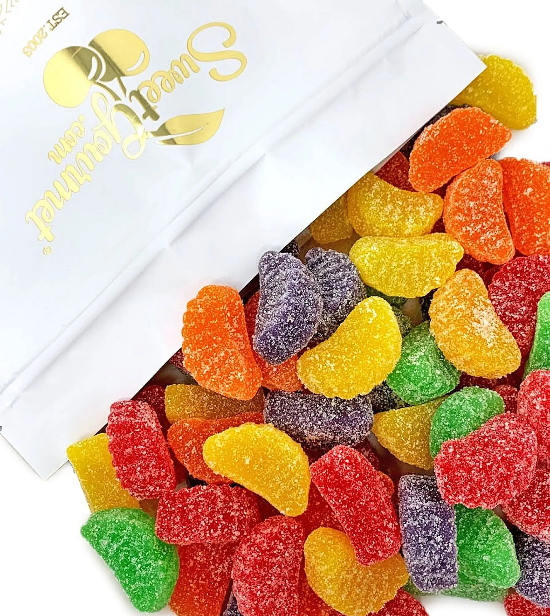 SweetGourmet Assorted Fruit Slice Jelly Bulk Candy, 4 lbs