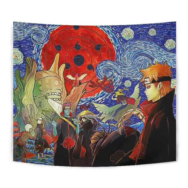 Akatsuki Infinite tsukugomi starry night Tapestry Home Decor Unique Wall Art