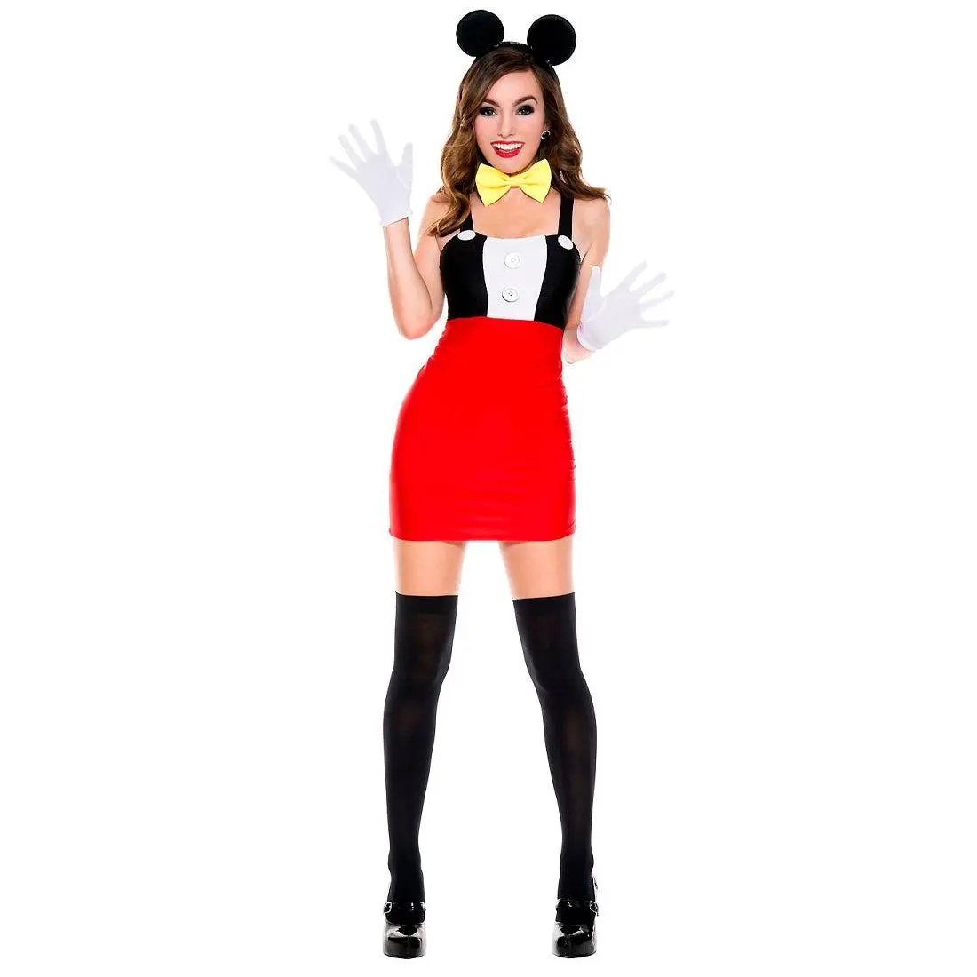 Red White Black M Mouse Sexy Fitted Women Costume