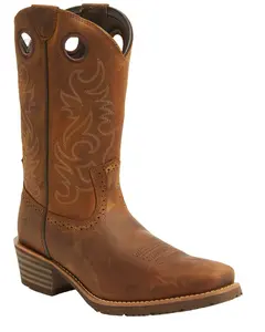 Ariat Men's Hybrid Roughstock Distressed Performance Western Boot Square Toe - 10064046