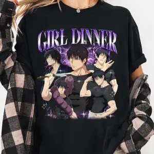 Toji Fushiguro Jujutsu Kaisen T-Shirt, Anime Graphic Tee, Girl Dinner Sweatshirt Style Shirt
