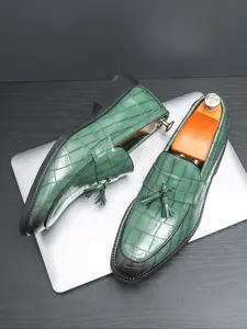 Men's Classic Simple Fashion Tassel Embroidered Loafers, Comfortable Casual Shoes for All Seasons, Stylish Footwear for Everyday Wear