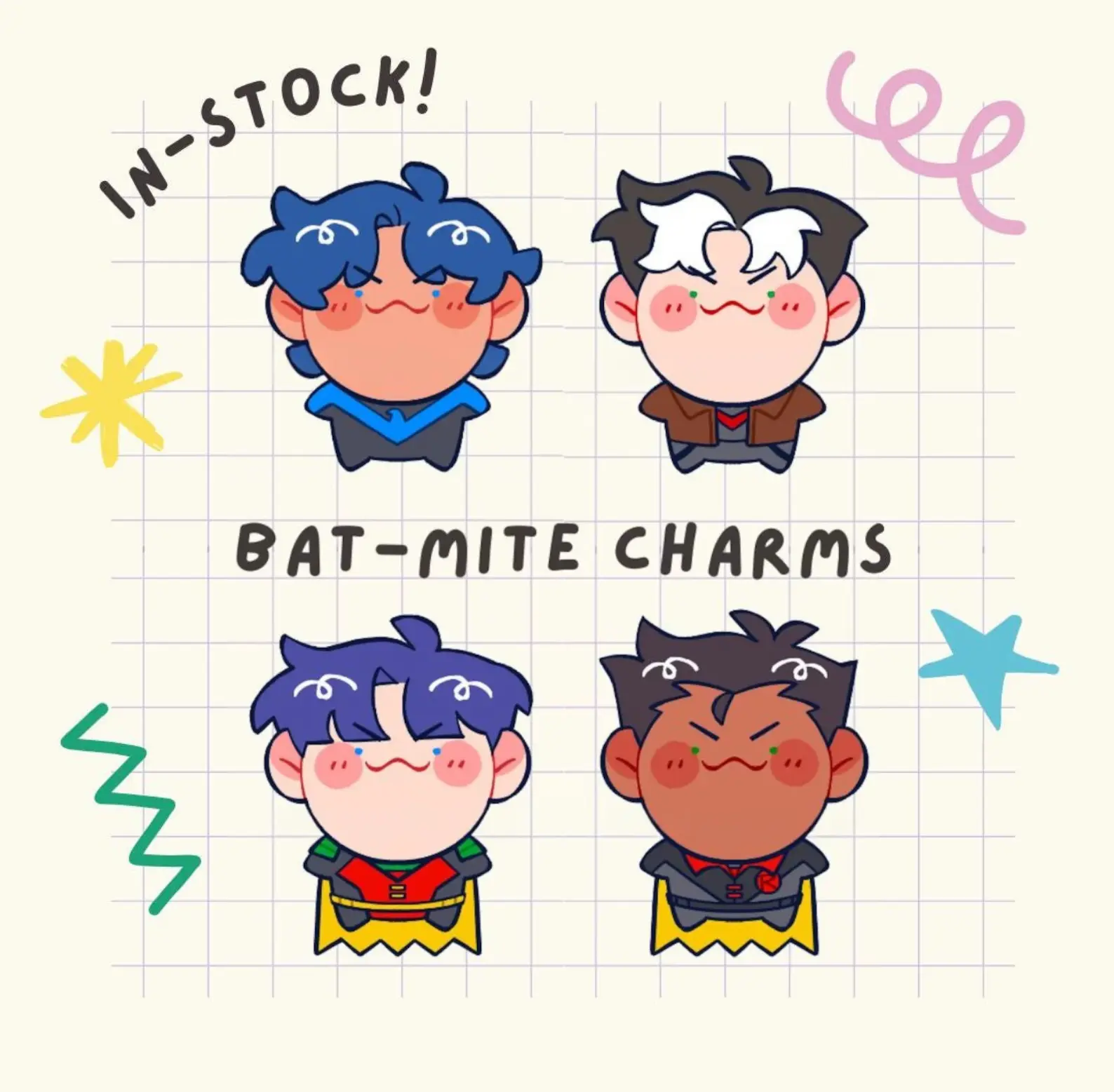 Bat-Mite Acrylic Keychains, Nightwing Redhood Keychains Cute Accessory, Fun Charm For Backpack Or Purse | High Quality and Customer Favorite Items