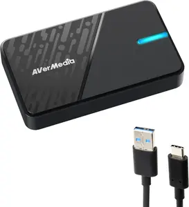 AVerMedia Capture Card for Streaming, 4K60 HDR Passthrough​, 1080p60 Video Recording, Ultra-Low Latency Game Streaming for Switch 2, Xbox, PS5, PC on Twitch, OBS, Win11, Mac - StreamLine MINI+ GC311G2