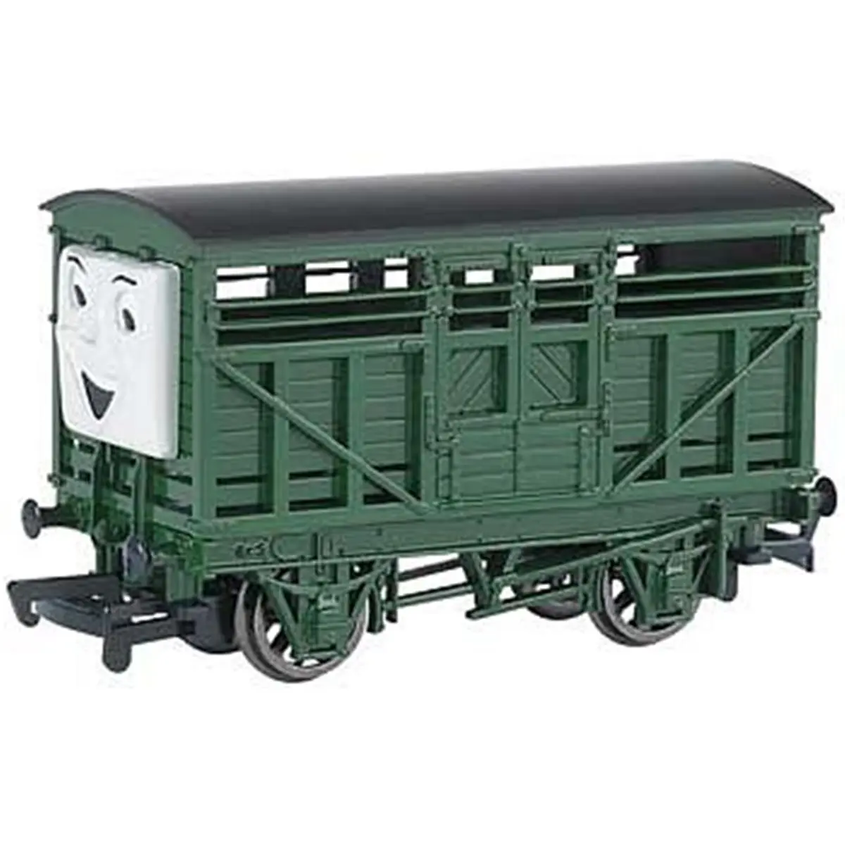 Bachmann Williams HO Scale Thomas Troublesome Truck No. 3 - 4 Metal Wheels, International Style Hook Coupler, Compatible with Bachmann's E-Z Track, Suitable for OO Scale Track Use, International Style Hook And Loop Couplers
