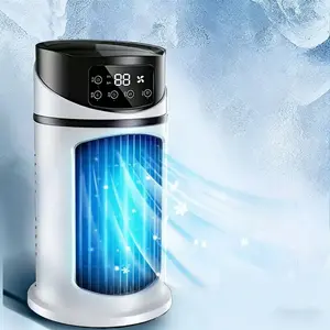 Portable Air Conditioner Humidifier LED Fan USB Cooler, 3-In-1 Function, Multifunctional, Moisturizing Ventilating Cooling Office Home Basic Cooler