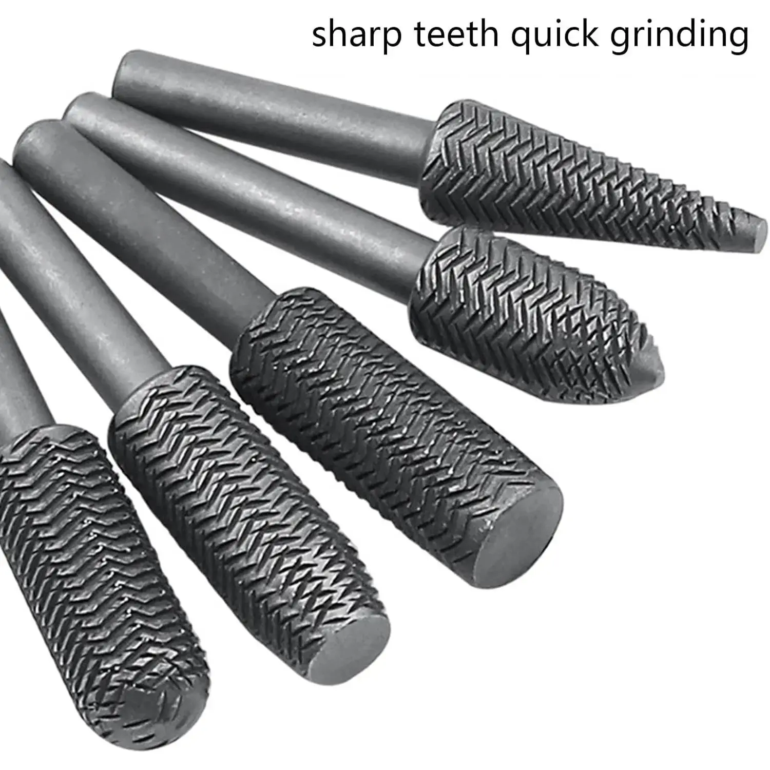 6mm/1/4in Shank Tungsten Carbide Rotary Burr Set (5PCS/10PCS), 45# Steel File Twist Drill Bits for Wood Carving, Jewelry Making, High Hardness Non Slip Tools for All Skill Levels & Benchtop Lithium-Ion Drills