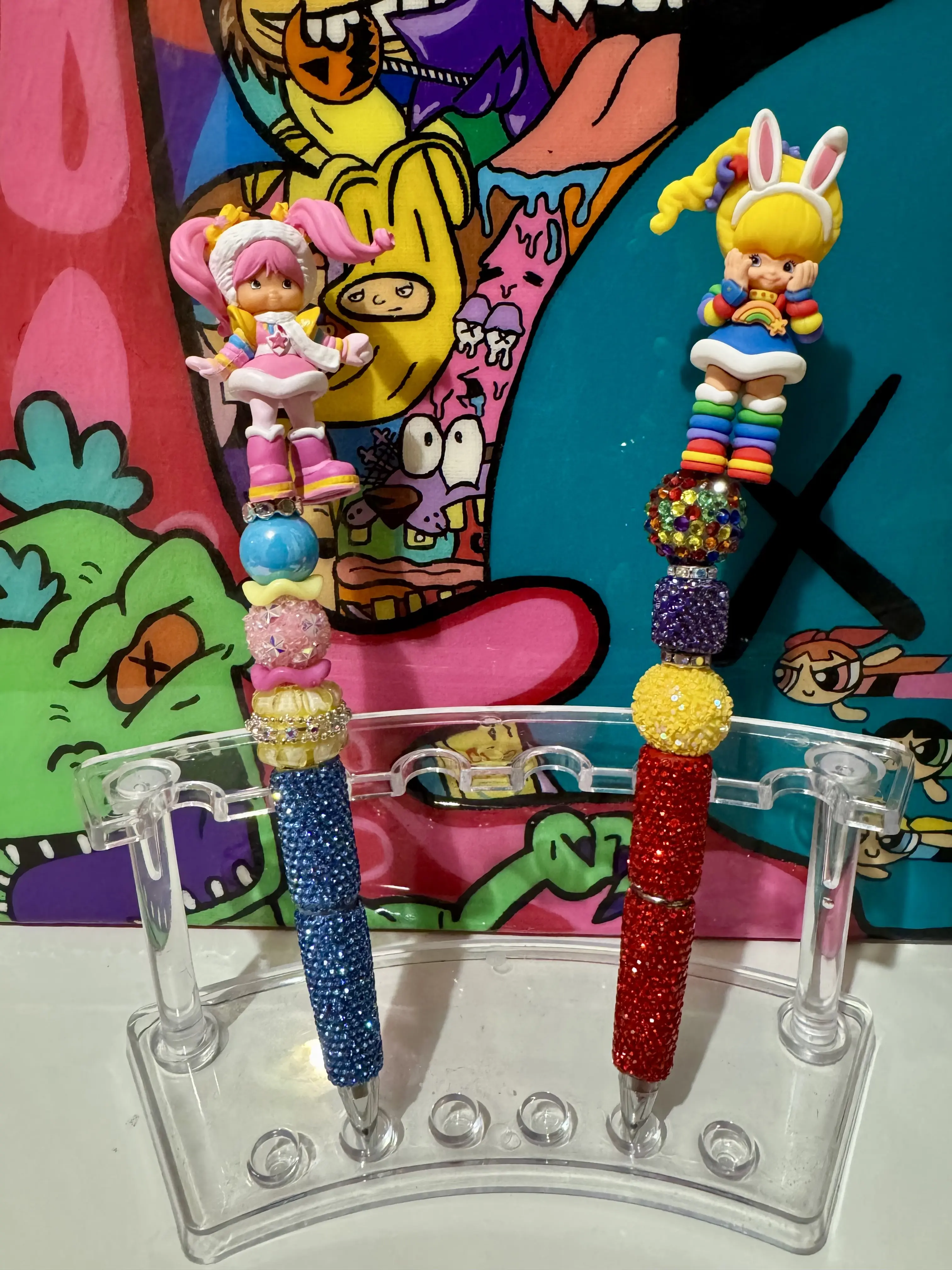 Rainbow Brite Inspired Pens