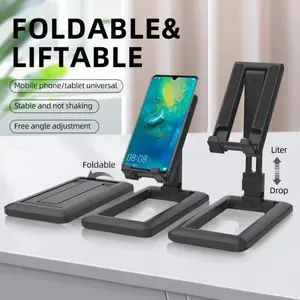 PzzPss Foldable Tablet Phone Holder Desktop Mobile Phone Stand Adjustable Desk Bracket Smartphone Stand For iPad iPhone Samsung
