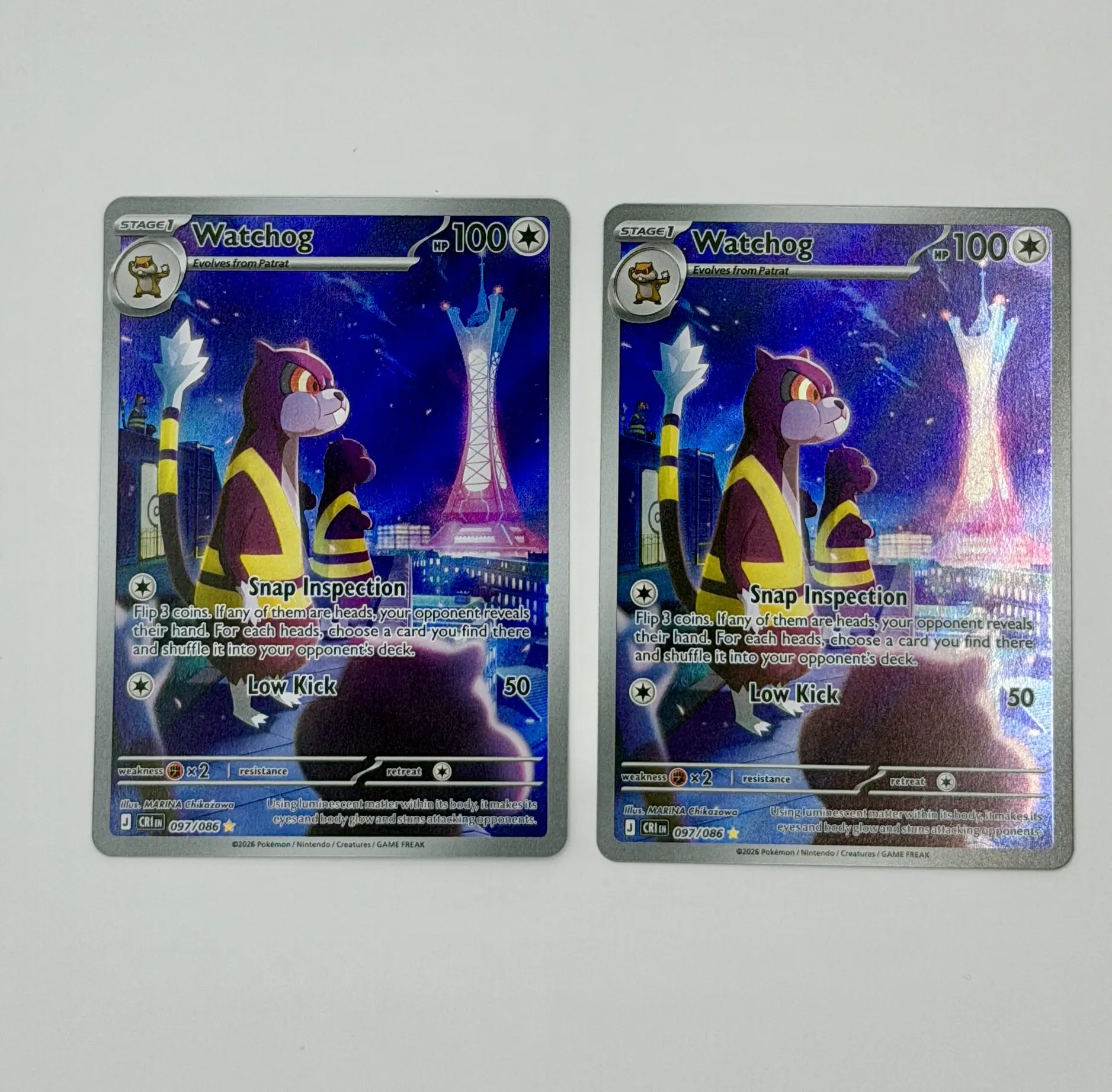 Watchog 097/086 ME04: Chaos Rising Lot of 2