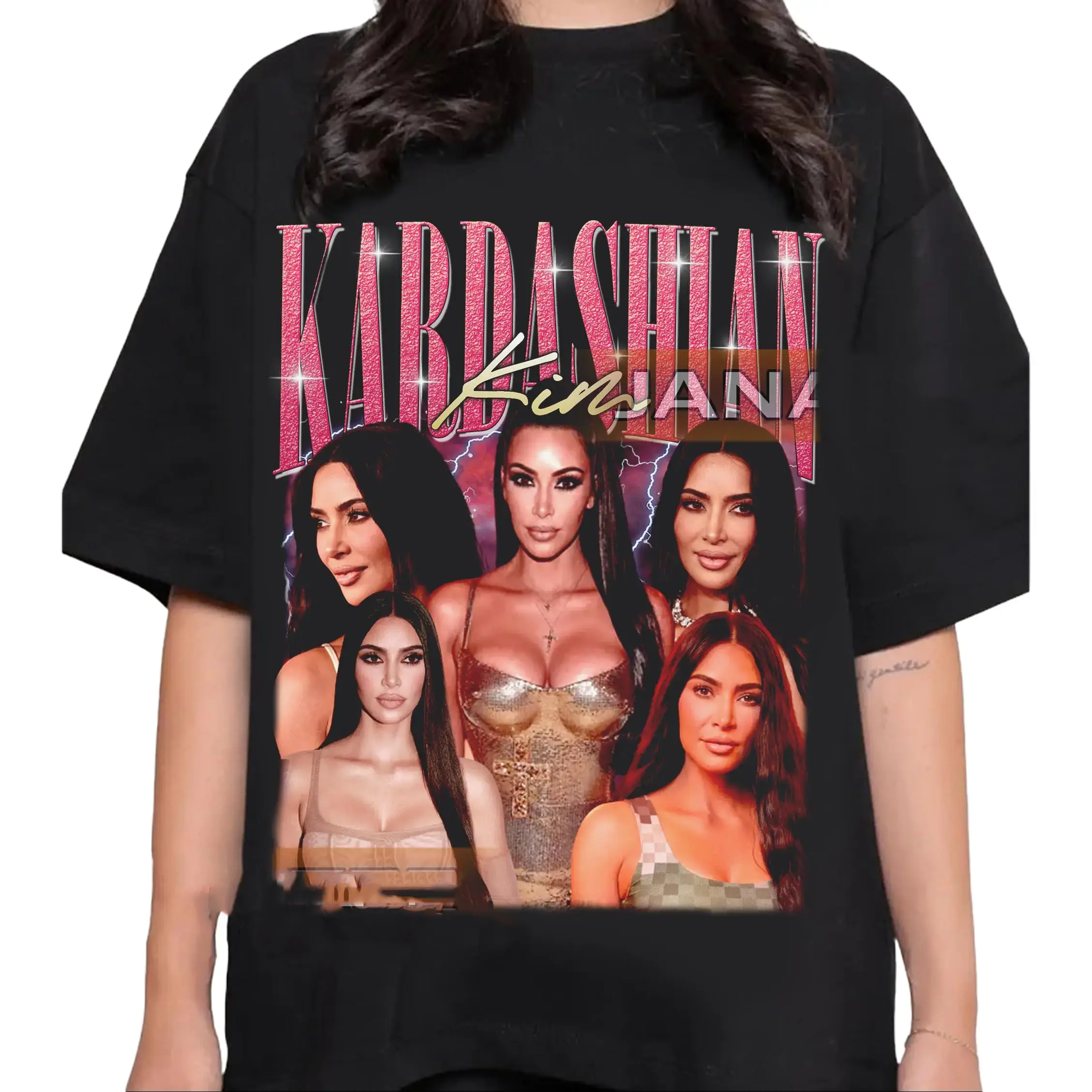Women's Vintage Kim Kardashian Cotton-Spandex Classic Sport Top, Unisex Tee Gift