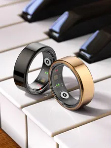 Stainless Steel Smart Ring, Multifunctional Smart Connection Ring, Waterproof High Tech Sports Ring, Fashionable Wearable Device for Men & Women