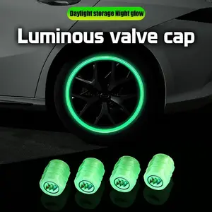 4Pcs Car Luminous Tire Valve Caps Tyre Fluorescent Accessories For Buick Verano Envision Avenir Lacrosse Regal Encore Excelle Enclave Anthem Cascada