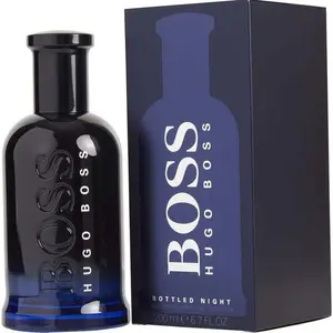 HUGO BOSS No.6 Bottled Night Men's Aromatic Woody EDT Cologne - 6.7oz Glass Bottle, Masculine Midnight Luxurious Boxed Men's Fragrance, New in Box, Midnight Men's Fragrance