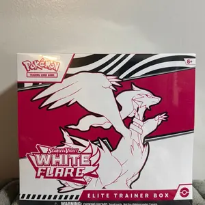 Pokemon Scarlet Violet White Flare Elite Trainer Box - Official Trading Card Game Expansion Pack for Collectors