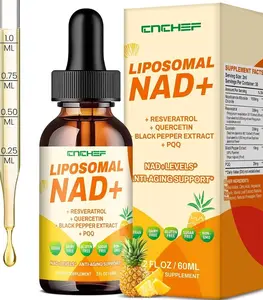 Liposomal NAD Supplement - 1500mg NAD+ Liquid Drop for Women & Men Nicotinamide Riboside Chloride & Resveratrol Complex - Cellular Renewal, Anti-Aging Support - 30 Servings (2 fl oz)