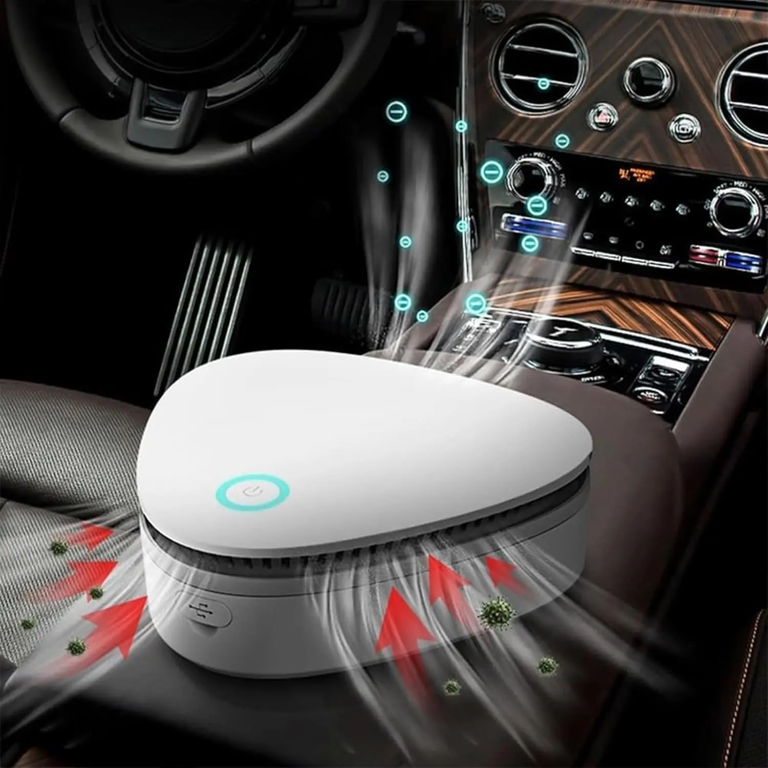 Small Portable Ozone Machine, Smoke Odor Purifier, Ozone Air Purifier, Quiet Operation, Silent Air Purifier, Ideal for Home, Car, Refrigerator, Shoe Cabinet, Compact Design