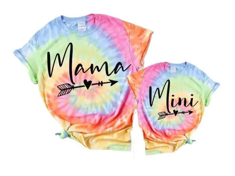 Easter Mommy And Me Outfits. New Mom Gift For Mom. Mama And Mini Shirts. Mama And Mini Matching Shirts Cotton Womenswear