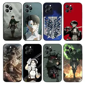L-Levi A-Attack on Titan Phone Case for iPhone 17, 16, 15, 14, 13, 12, 11 Pro Air Plus ProMax and Samsung S26-S20 Ultra Plus FE shock-absorbing phone cases, fashionable gift.