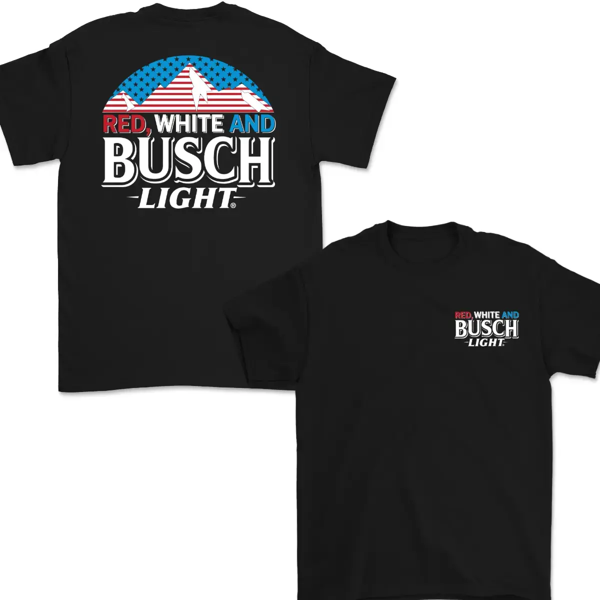 🇺 🇸 🍻 🎉 Busch  T-Shirt for Men Women, Funny Patriotic Beer Lover Tee, Flag Mountain Graphic T-Shirt, 4th of July Drinking Party Shirt, Vintage Summer Beer Tee, Father’s Day Gift