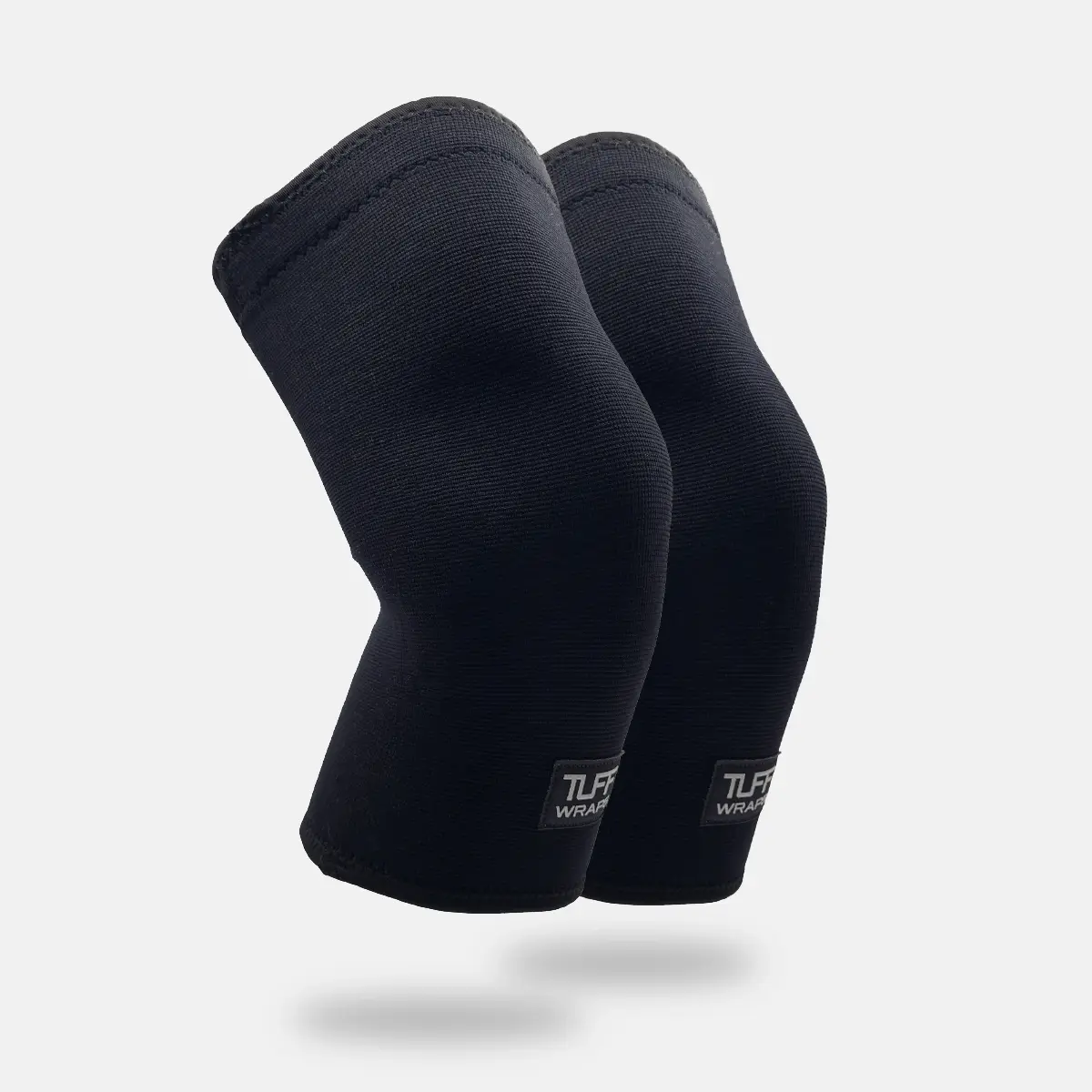 TuffWraps Double Ply Lifting Knee Sleeves (Pair) - Compression Fabric Support, Anti-Slip Grip for Powerlifting, Weightlifting, Size S