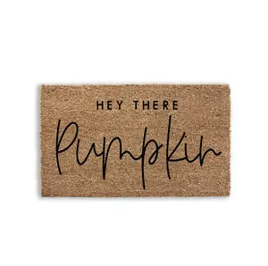 Hey There Pumpkin Fall Doormat Fall Decor Front Porch Decoration  For Entryway
