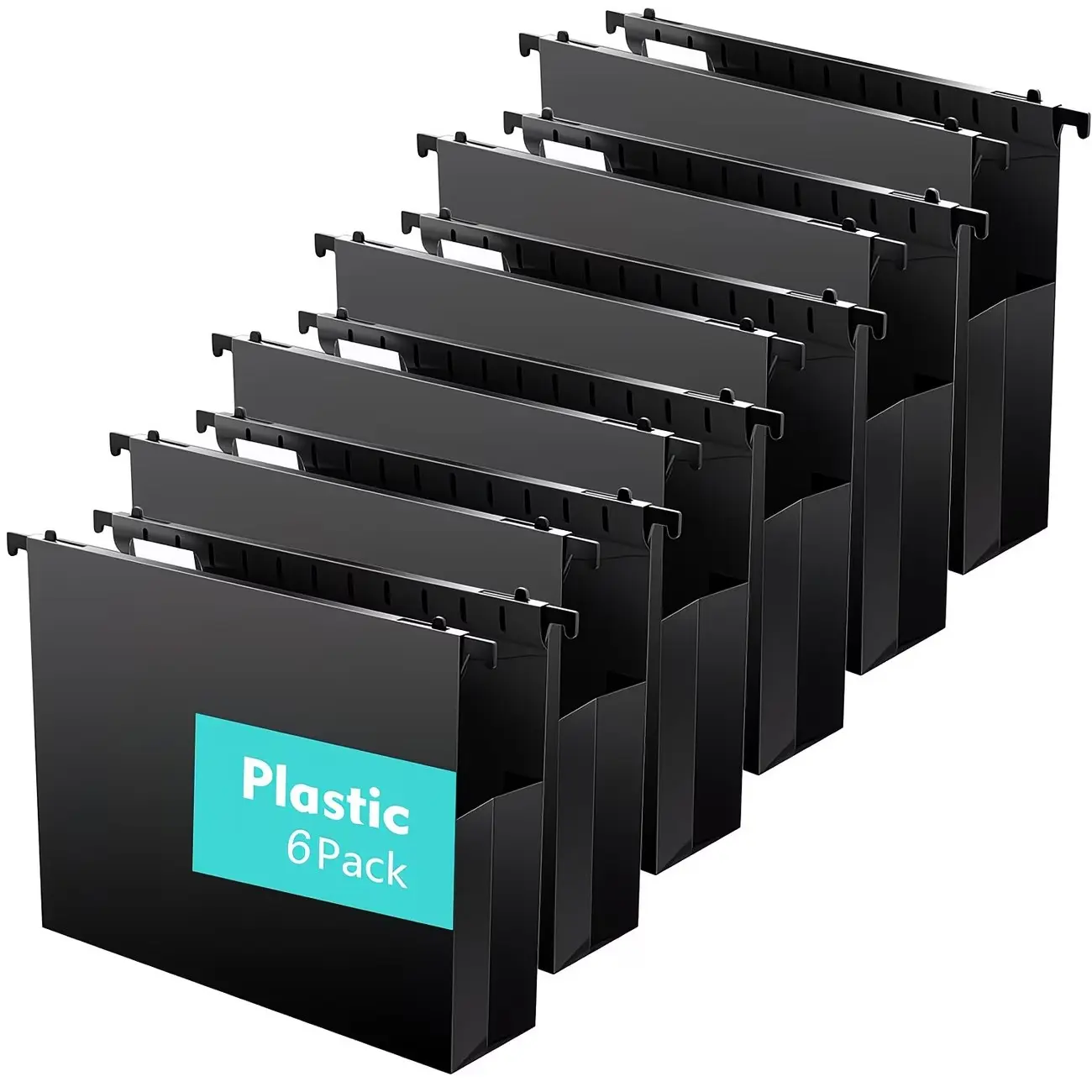 6-Pack Large Capacity Hanging File Folders, A4/letter Size, Reinforced Expandable 2-Inch, Heavy-Duty Organizer for Thick Files, Document Organizer, File Storage, Plastic File Folder