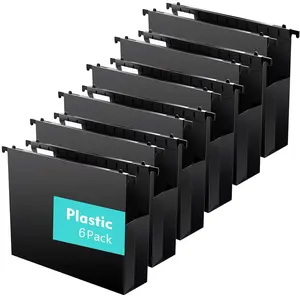 6-Pack Large Capacity Hanging File Folders, A4/letter Size, Reinforced Expandable 2-Inch, Heavy-Duty Organizer for Thick Files, Document Organizer