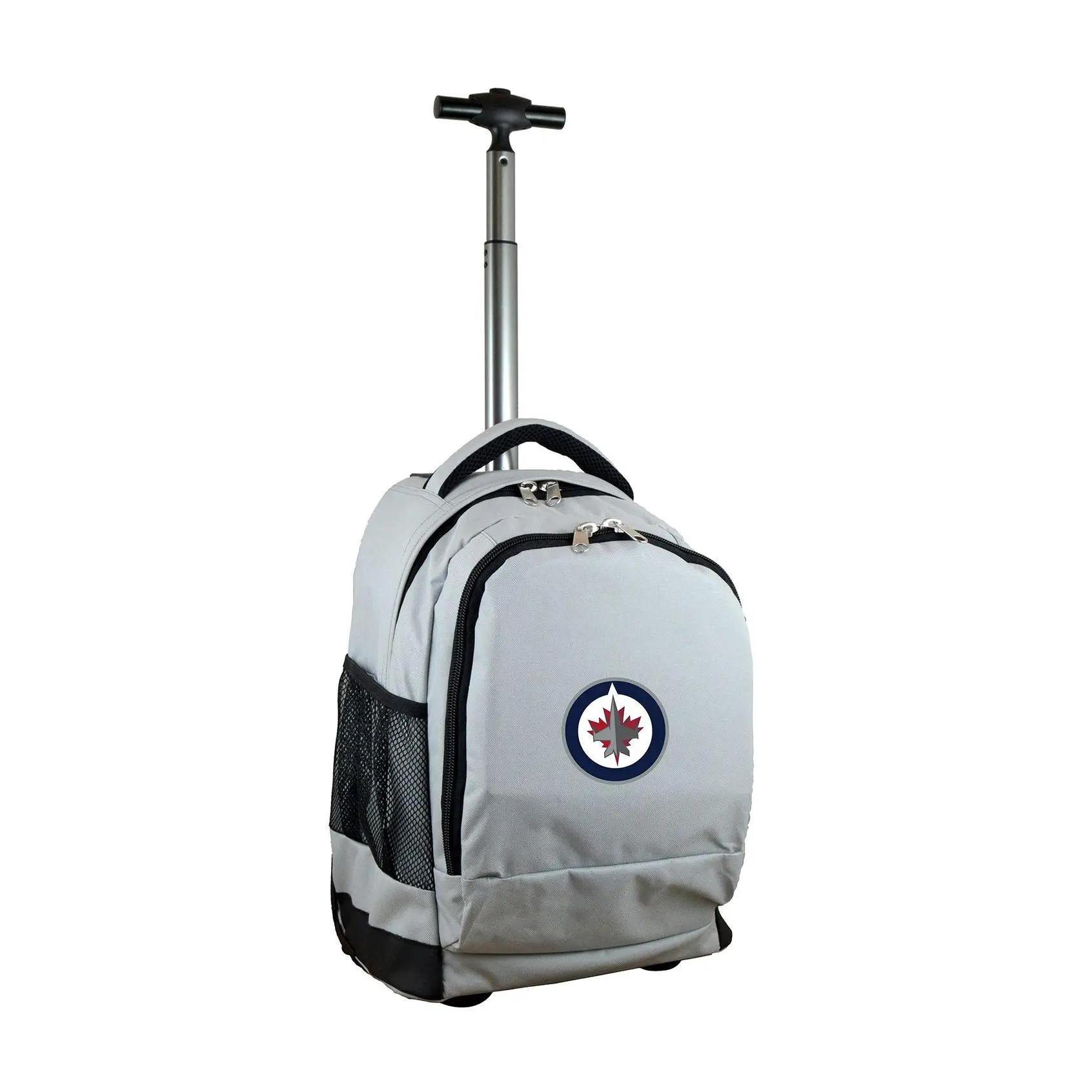 Denco NHL 19 Inch Premium Wheeled Backpack Gray