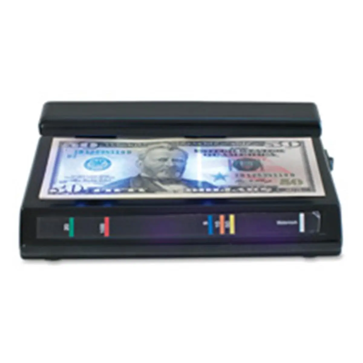 212 MAIN Triple Protection Counterfeit Detector - Compact Portable AAA-Powered Unit (3in x 7in x 3in Black), Dri Mark Accounting Office Supply, Detects Watermarks, Travelers' Checks, Credit Cards, IDs, Passports, Smart Money Counterfeit Detector Pen